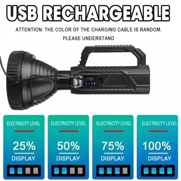 Lanterna LED Ultra-Bright Recarregável USB - Image 3